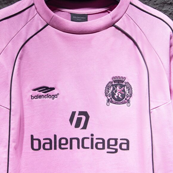 Balenciaga pink long-sleeved T-shirt - Picture 3 of 8